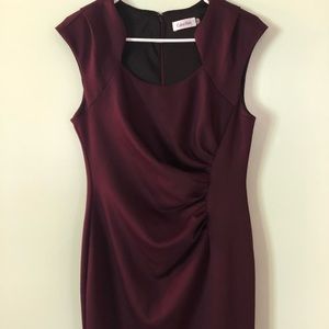Calvin Klein Purple fitted Dress!